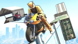 ЮВЕЛИРНЫЙ МОТОПАРКУР ПО ТОНКОЙ КАНАТКЕ В GTA 5 ONLINE ( ГТА 5 ГОНКИ )