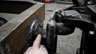 Самодельный минитрактор переломка на рессорах перед! 4х4 Minitraktor fracture.