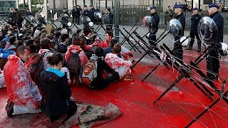 Violente manifestation des anti-CETA à Bruxelles - world
