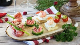 Канапе и Закуски на праздничный стол. Красиво и быстро!