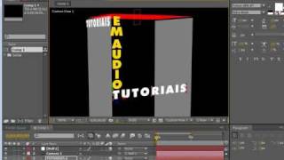 Efeito Coluna de Texto 3D em After Effects 01/04