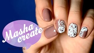 Бархатный песок на гель лак.