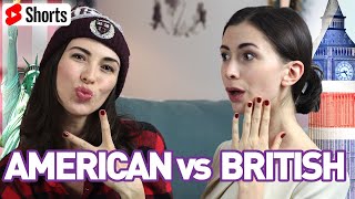 BRITISH vs AMERICAN ENGLISH #Shorts