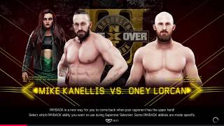 WWE 2K19 - Mike Kanellis Vs Oney Lorcan