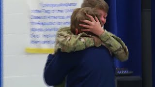 Feel Good Friday: Local mom returns from deployment to surprise son at school