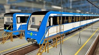 Будни машиниста в TRAINZ - Соремовский метрополитен [81-7021/7022 "Крюковец"]