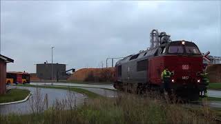 MZ 1457 rangerer med tømmer i Køge 28-11-2017