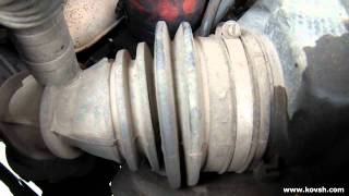 Забитый воздушный фильтр FORD TRANSIT