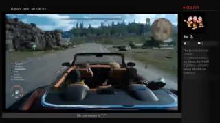 A pooping Japanese girl plays Final Fantasy XV  on the toilet