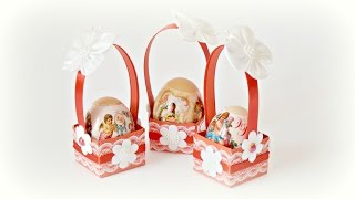 Пасхальные корзинки для яиц / Easter baskets for eggs / DIY