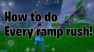 HOW TO DO EVERY RAMP RUSH IN FORTNITE MOBILE!!