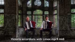 Argentine Tango Accordion Duo HuuBér Huib Hölzken El Choclo Limex MIDI MPR4-Victoria-fisarmonica
