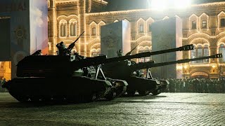 Первая репетиция Парада Победы в Москве - проход военной техники