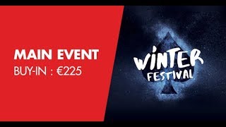 Main Event 225€ Final Day Winter Festival - Grand Casino de Namur animé par Will Lion CARDS UP