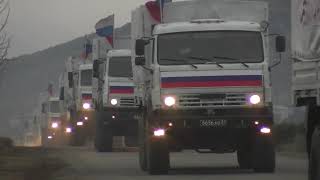 Доставка гуманитарной помощи российскими миротворцами в Кельбаджарский район