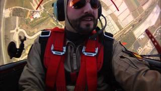 Aerobatics CAP 231 with lomcevak and tumbling