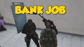 ROBBING A BANK WITH NO GUNS! - Arma III: Altis Life