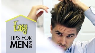 Men's Hairstyling Tips - 5 Min Hair Guide - Men's Look