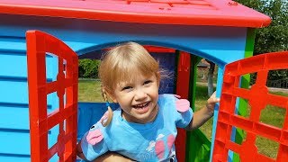 Alena plays with friends, toys and playhouse Kids fun play time by Chiko TV