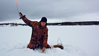 Щука – Зимняя Рыбалка на жерлицы Как я Ловил Щуку на Живца в Глухозимье (Видео Ловля) – MF №89