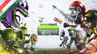 Plants Vs Zombies: Garden Warfare - Garden Ops on Sharkbite Shores Co-op Gameplay (PC) (HUN) (HD)