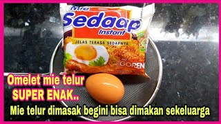 1 bungkus mie + 1 butir telur dimasak begini bisa dimakan untuk sekeluarga WOW..