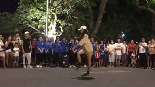 Nữ dancer đường phố nhảy BOOM cực chất trên phố đi bộ || Meo Shuffle Dance