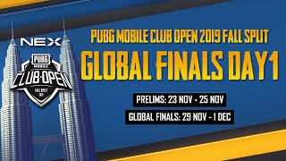 [FR] PMCO Mondial | Finales mondiales 1 | NEX | Fall Split | PUBG MOBILE CLUB OPEN 2019