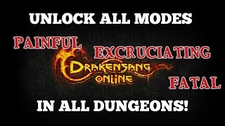 How to Unlock all modes in ALL Dungeos | Drakensang Online