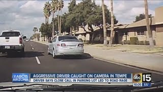 Aggressive driver caught on camera in Tempe