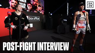 Katie Taylor & Natasha Jonas React To Thrilling World Title Clash