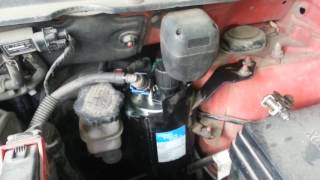 Замена топливного фильтра в сборе ssang yong action new diesel d20dtf