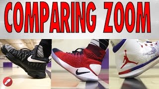 Comparing FULL Length Zoom! Kd 9/Hyperdunk Flyknit/Jordan 31!