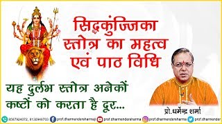 सिद्धकुंजिका स्तोत्र कैसे पढ़ें || श्री इन्द्राक्षी धाम || प्रो.धर्मेन्द्र शर्मा जी