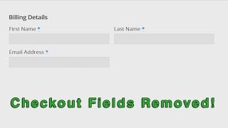 WooCommerce: How To Remove Checkout Fields - Easy!