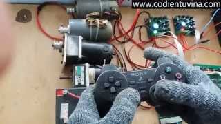 Tay Game Playstation 2 với vi điều khiển AVR điều khiển tốc độ động cơ DC - www.codientuvina.com