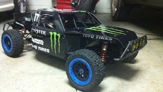 Losi 5ive t Red X RC Thrasher Body with my Monster Theme