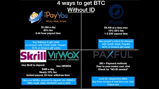 Buy bitcoin with credit card no ID verification (4 ways)