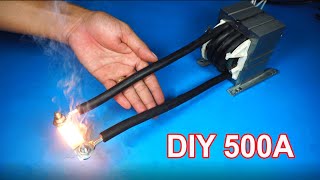 How to make 500A super high current transformer for DIY spot welding machine