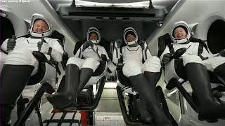 SpaceX Inspiration4 recovery operations and astronauts egress