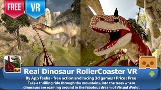 Real Dinosaur RollerCoaster VR - Ride VR Roller coaster in dinosaurs park fun for everyone.