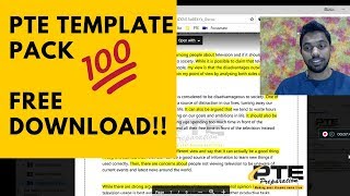 PTE Academic Template Pack from a 90 scorer - FREE