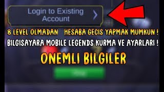 8 Level olmadan Hesaba geçiş yapmak | Mumu emulator bilgisayar | Mobile Legends