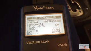 Vgate Scan VS450 test - VW Audi scan tool - Audi S6 4.2 V8