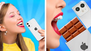 IDE DAN TIPS MENYEMBUNYIKAN COKELAT! || Trik Makanan yang Bikin Ngiler oleh 123 Go Like!