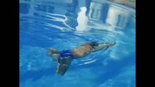Брасс ноги.Руки вперед. Дыхание 1 к 1. Сверху__1.1.1.1-1 s