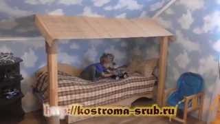 Дом из бруса. Отделка второго этажа.