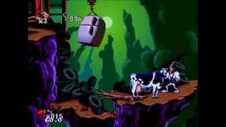 Прохождение Earthworm Jim #1 - Запускаем корову!