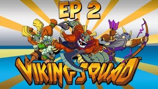 Viking Squad - 3 Player Co-op Playthough Damp Cave & Kraken Ep. 2