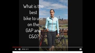 Best Bike for the GAP and C&O Canal Towpath? Part 1.